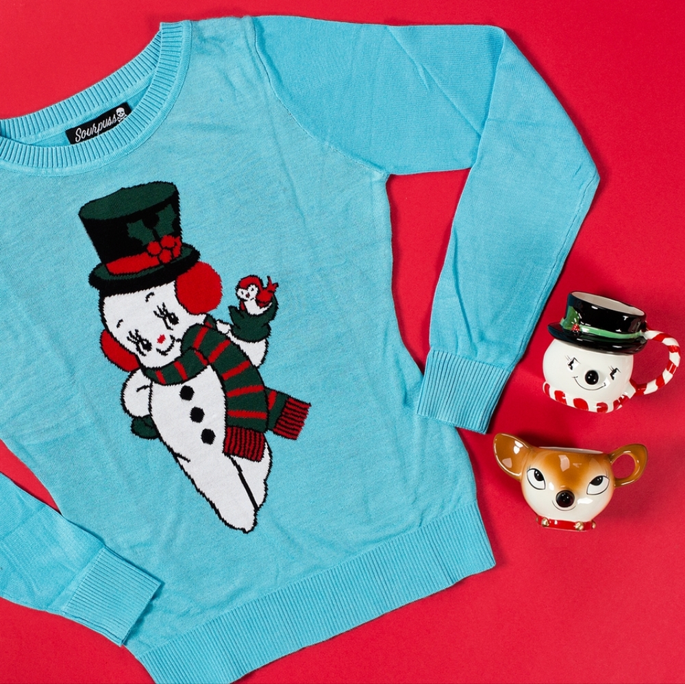 Sourpuss Snow Cupie Holiday Sweater